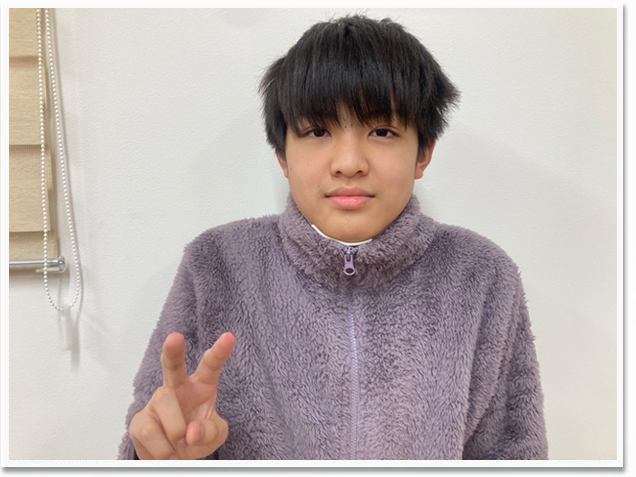 宇都宮市石井町の個別指導学習塾コーパス学院で学んだ生徒の喜びの声。星の杜高等学校合格S君